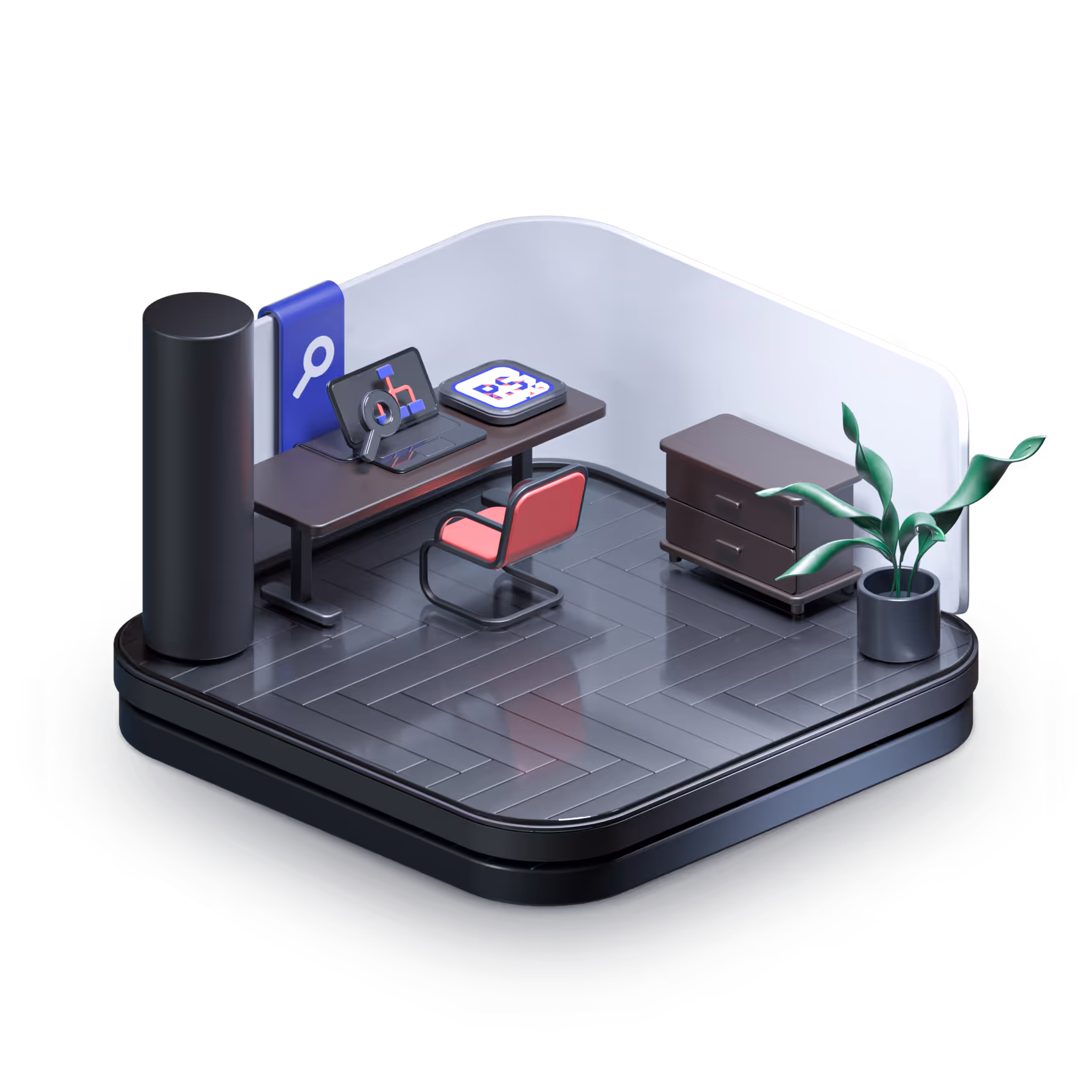 A room that demonstrates the process transparency that process.science creates.