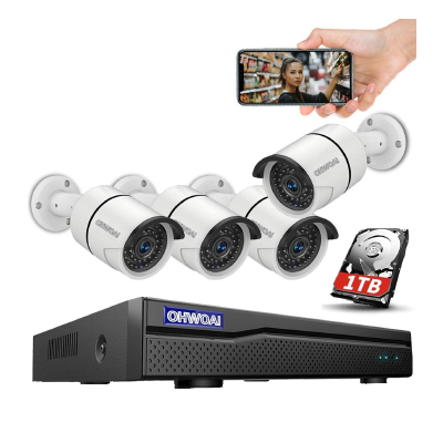 OHWOAI 4K 8 Channel Poe NVR Security Camera System