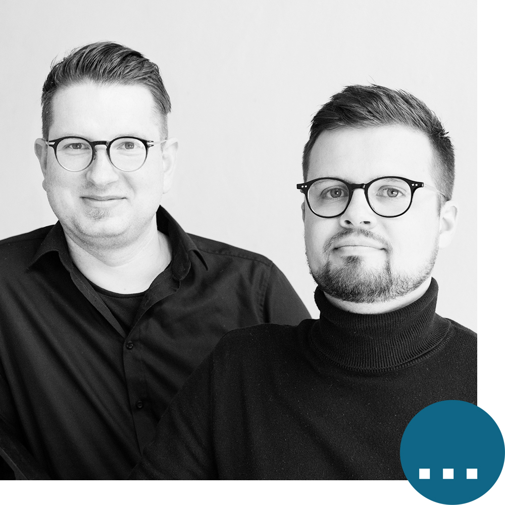 Zu Ende gedacht ... Paul Schmelzer (PS) und Peter Weber (PW) – Atelier . Schmelzer . Weber, Dresden