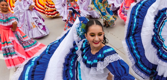 A group of Latin dancers
