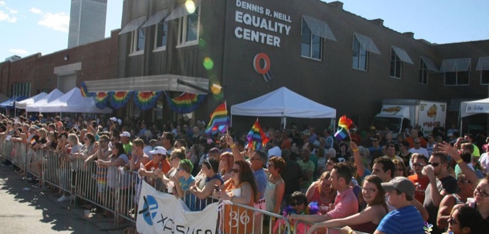LGBTQ+ Community at the Tulsa Pride parade