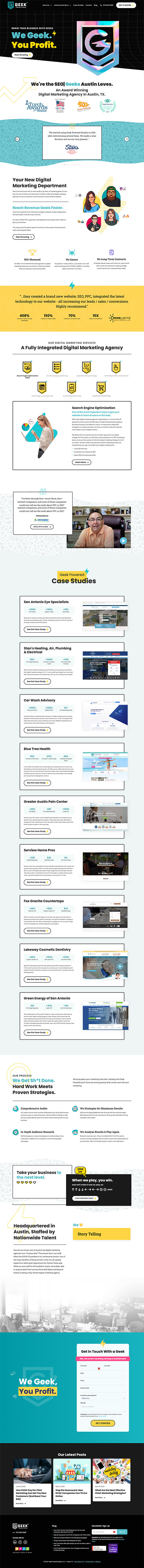 Geek Powered Studios homepage