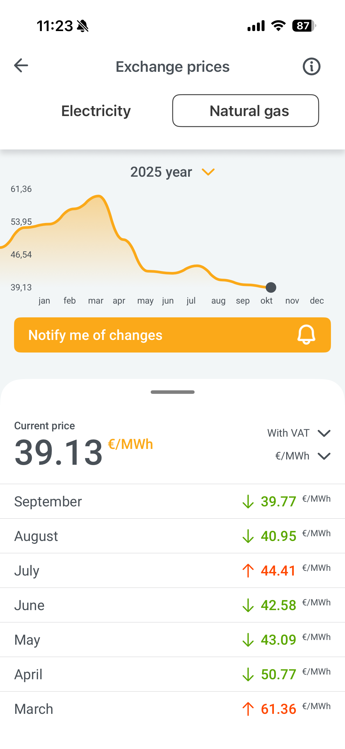 Aalto mobile app screen showing Seller Q&A with collapsable questions and answers