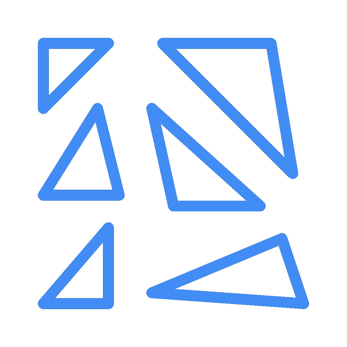 Animated GIF graphic of shards of an attack surface that appear and disappear