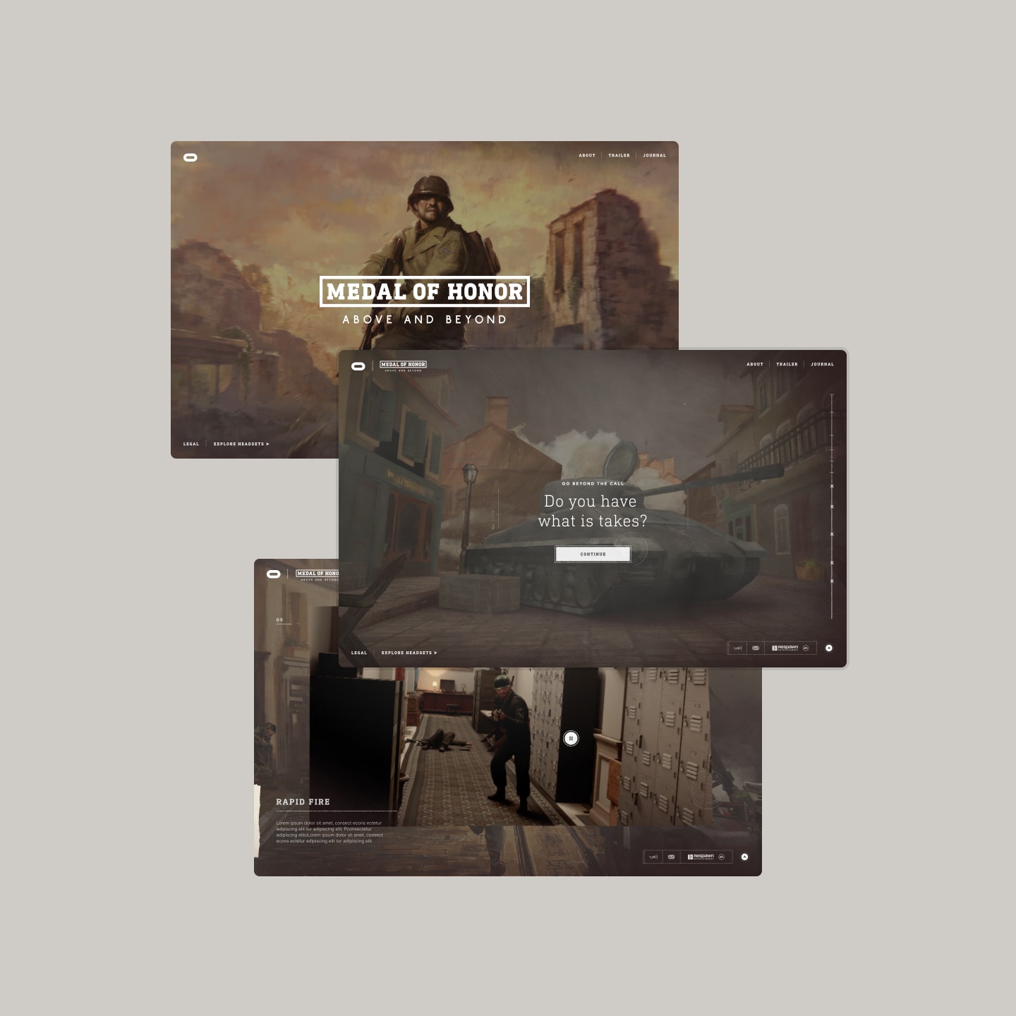 Overview of Medal Of Honor campaign site