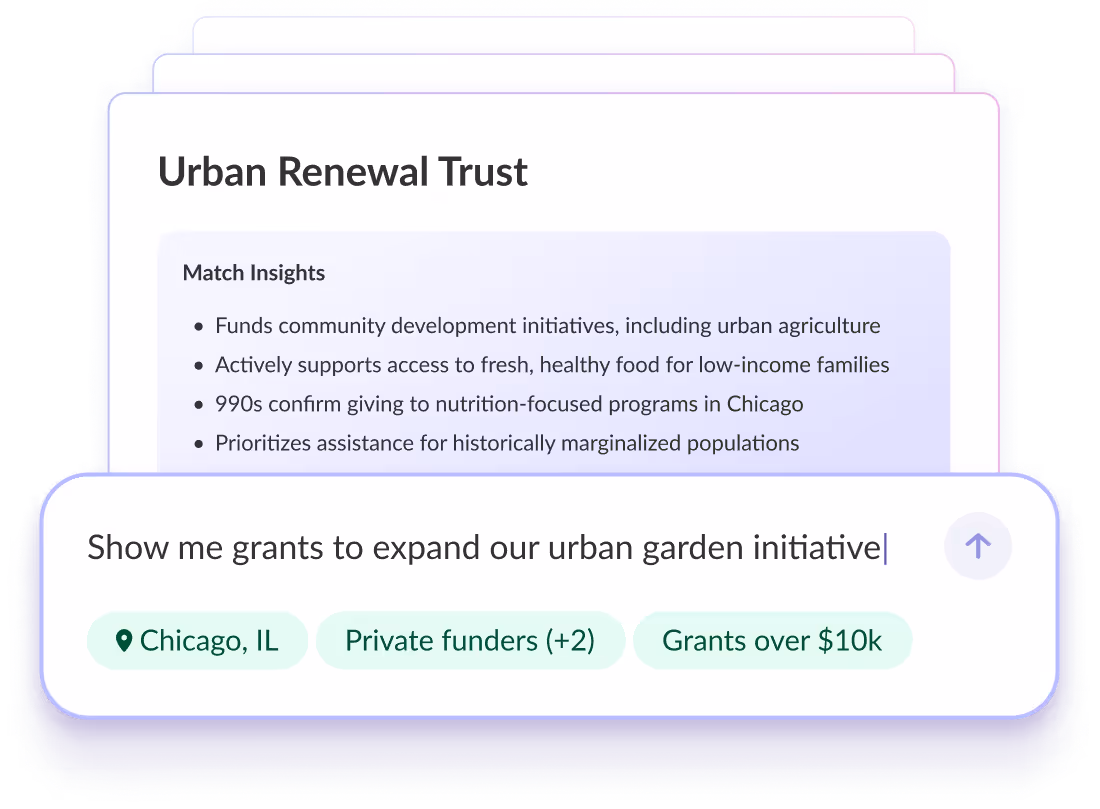 Instrumentl intelligent matching