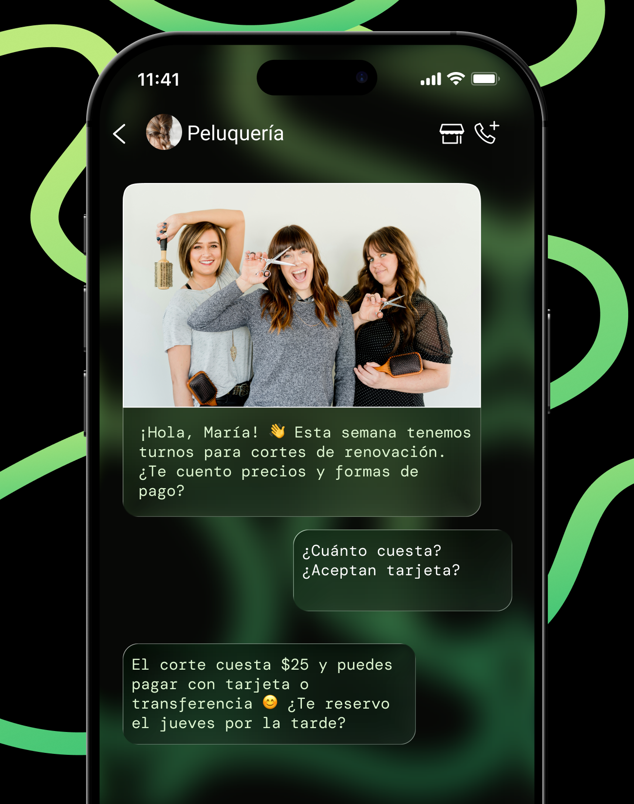 El agente de IA responde al momento por WhatsApp