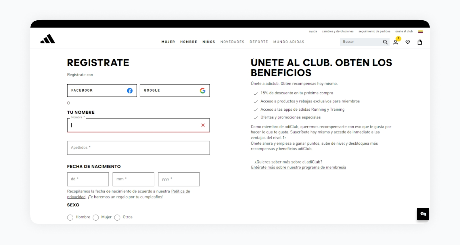 Adidas aprovecha su programa de fidelidad para recopilar más datos y perfeccionar la personalización de futuras ofertas