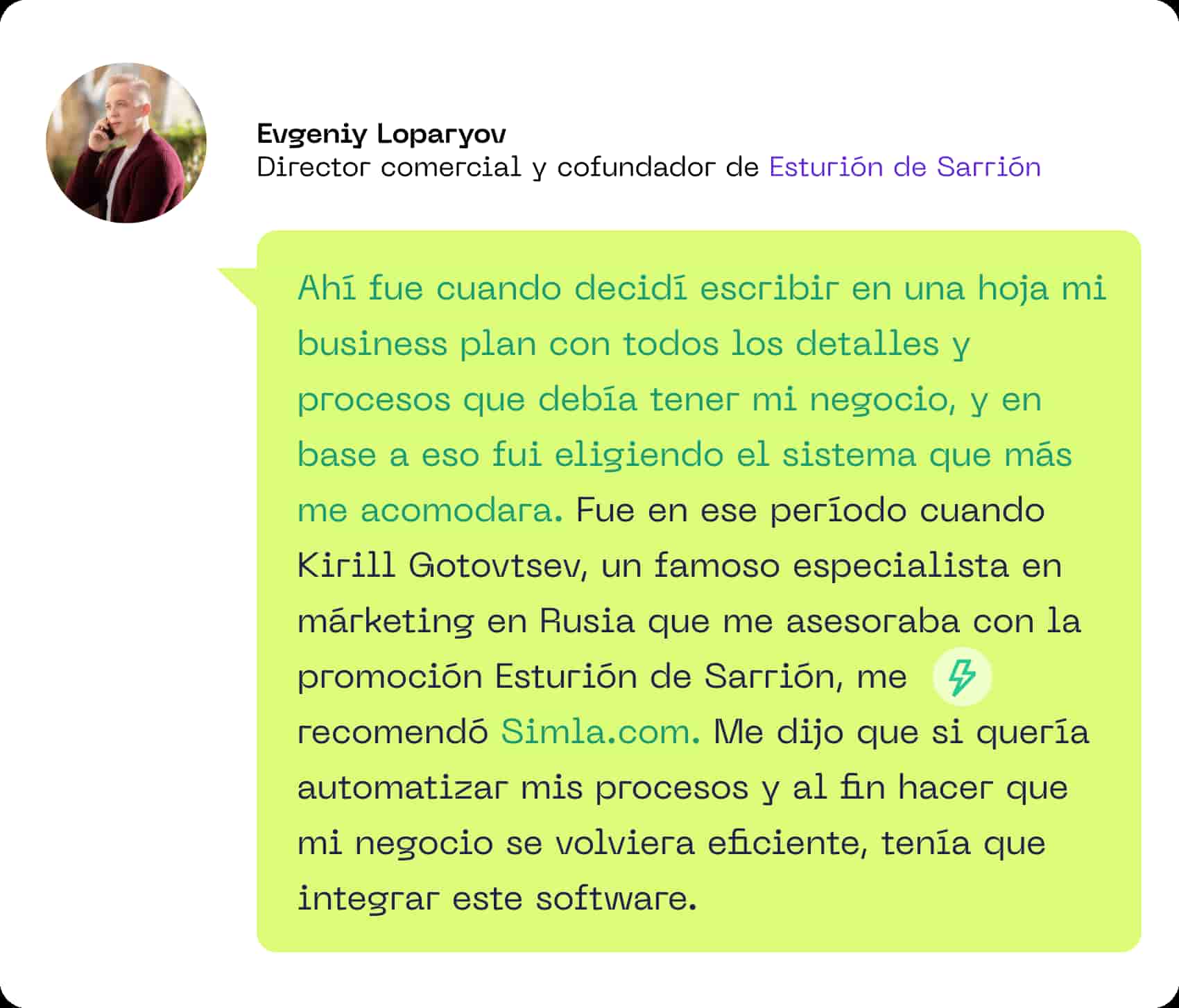 negocio eficiente