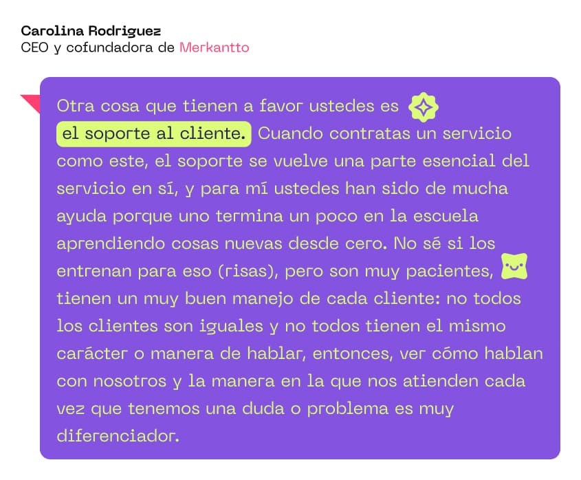 soporte al cliente