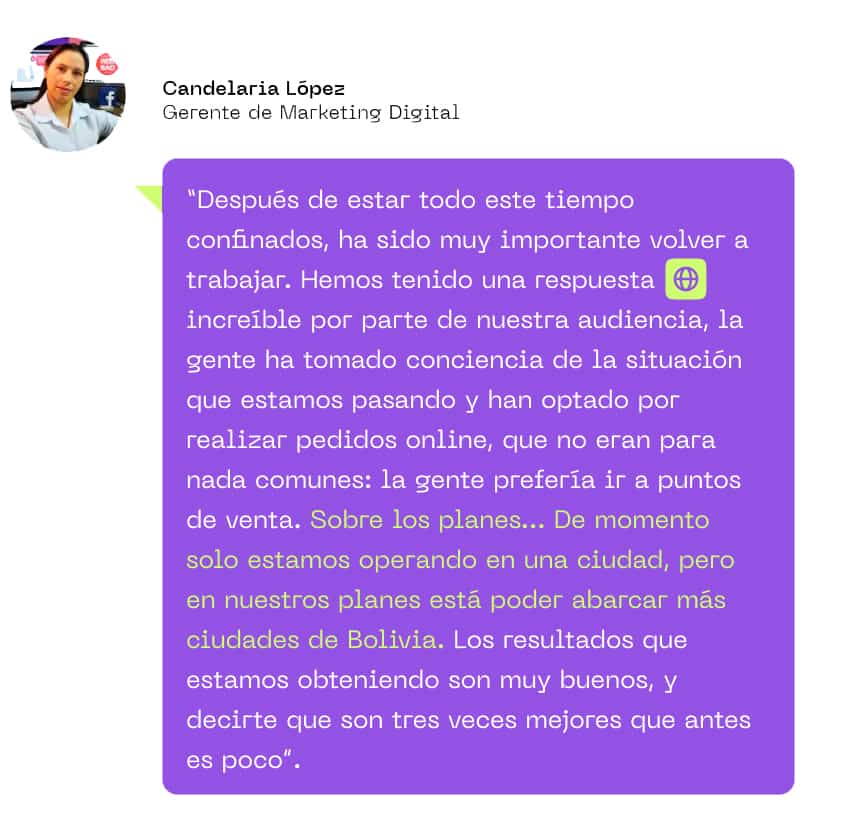 buenos resultados de venta