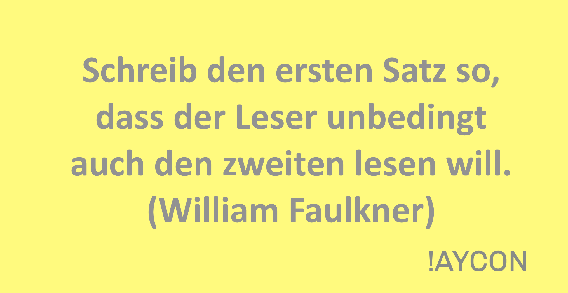 Dieses Mandat scheint auch gelungen!