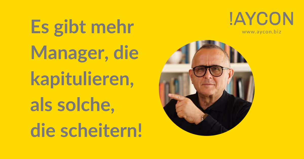 Zu scheitern ist nicht dramatisch!