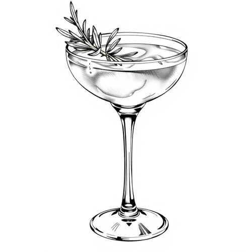 A sketch of a cocktail