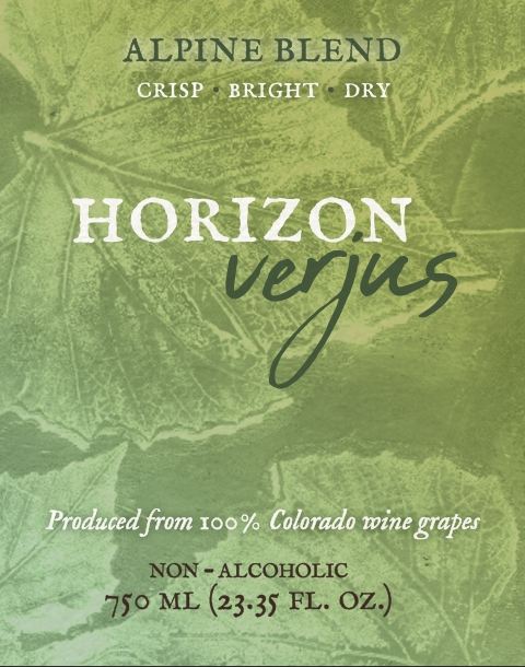 Our label for 2026 Alpine Blend Dry Verjusus