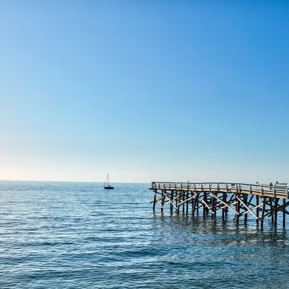 Photo of a beach pier