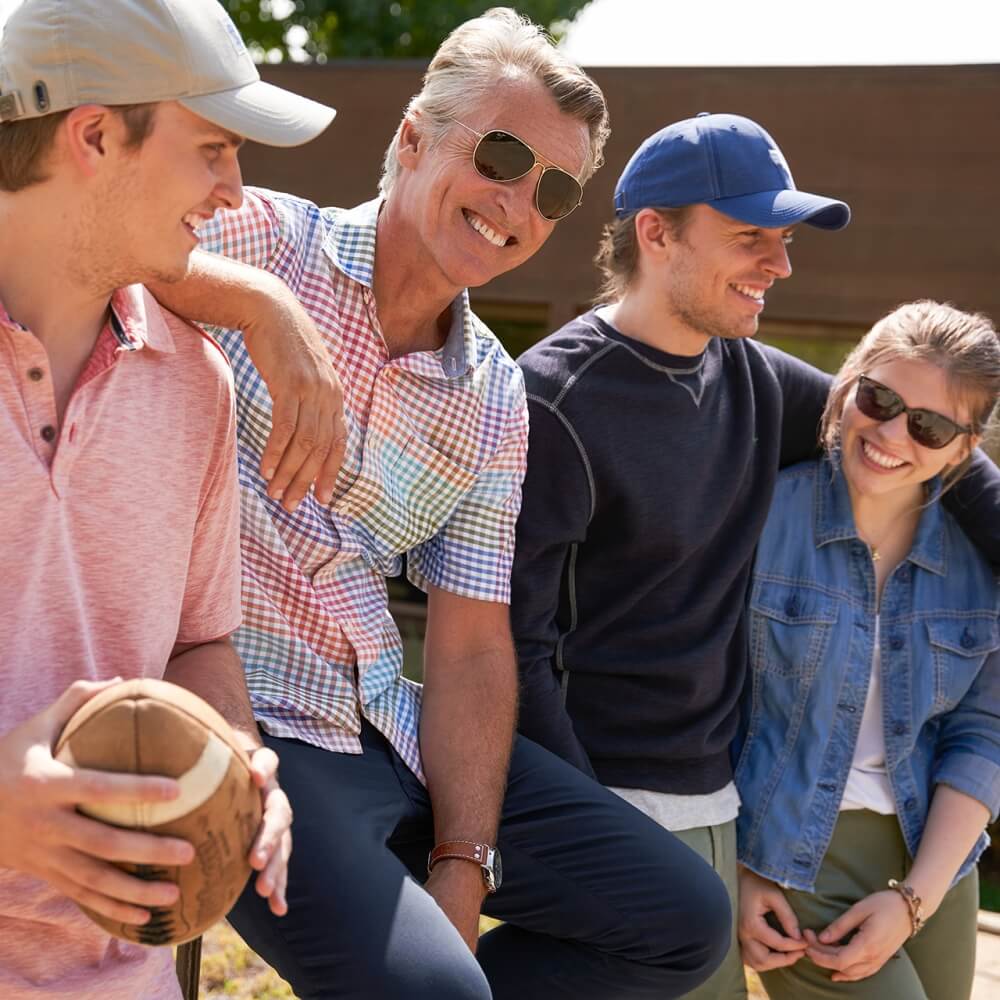Family wearing Tommy Bahama styles