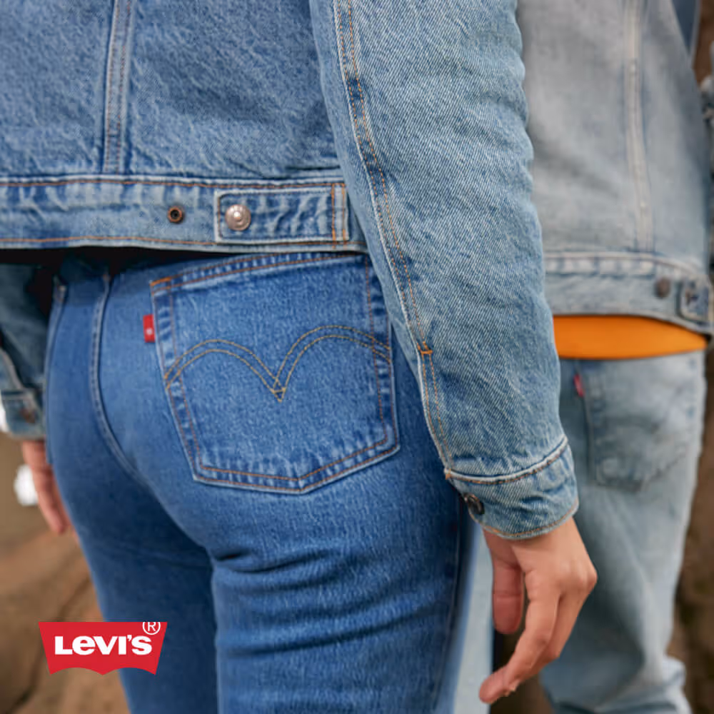 Levi's denim jeans and jacket