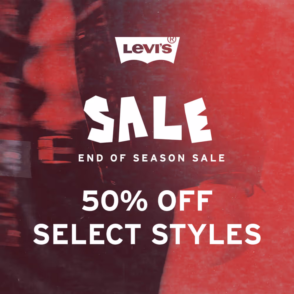 50% off select styles sale ad