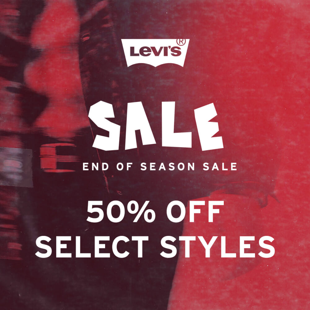 50% off select styles sale ad