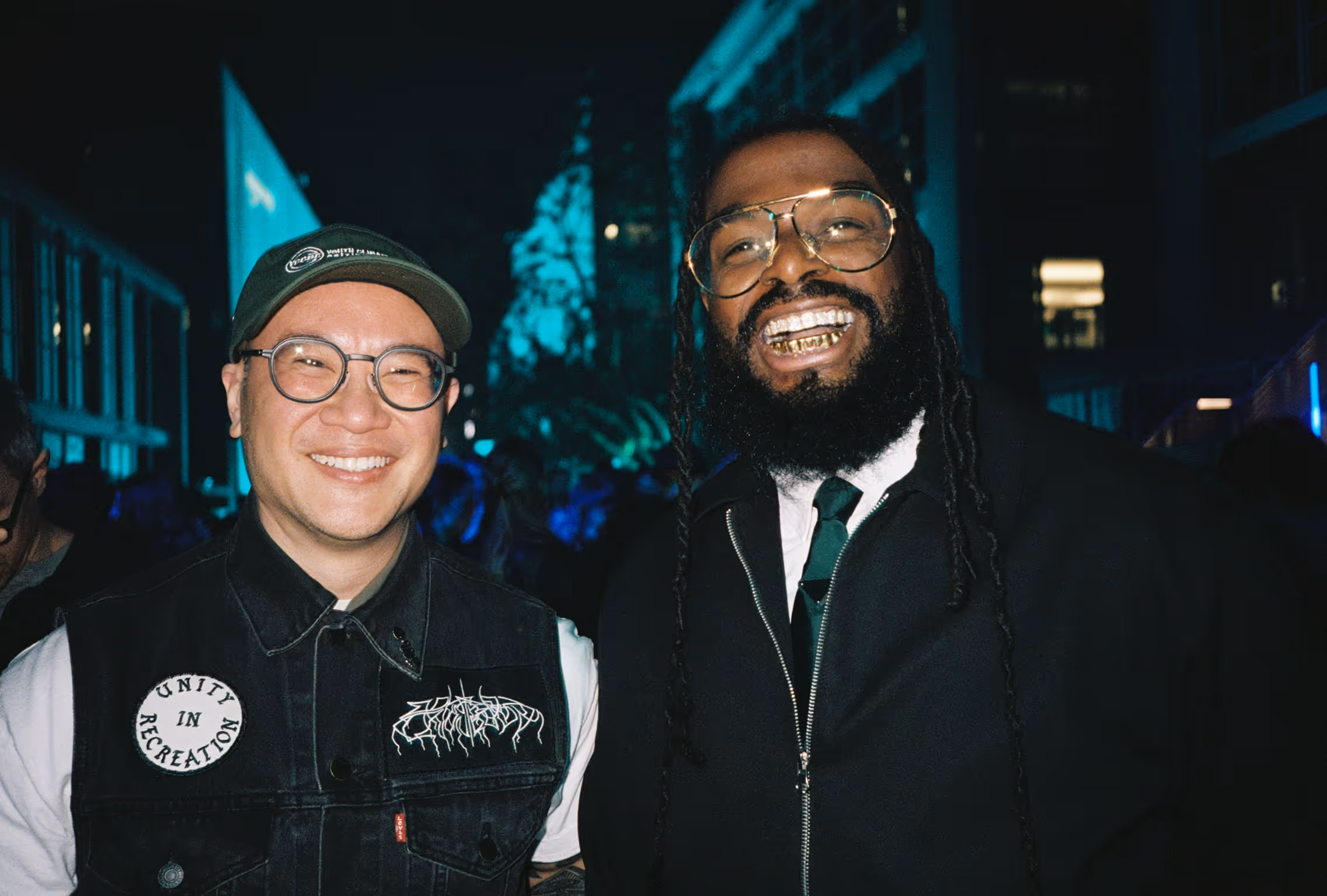 A couple of men standing next to each other.