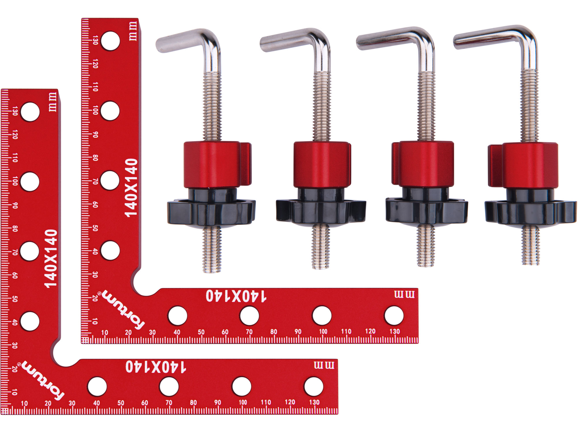 Winkelklemmen Eck 90°, 2St., 140x140mm