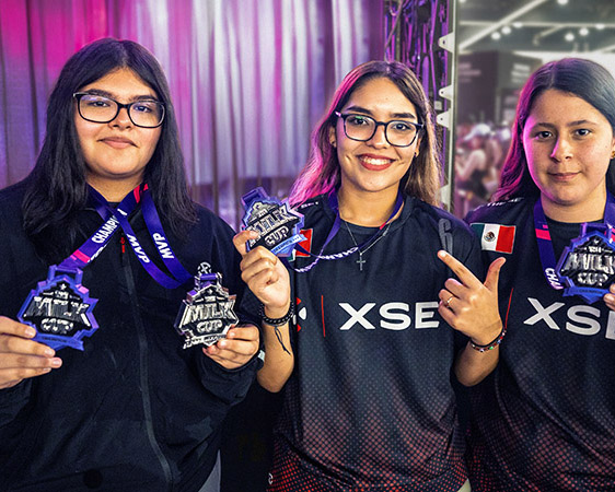 Milk Cup winners pose with their trophies