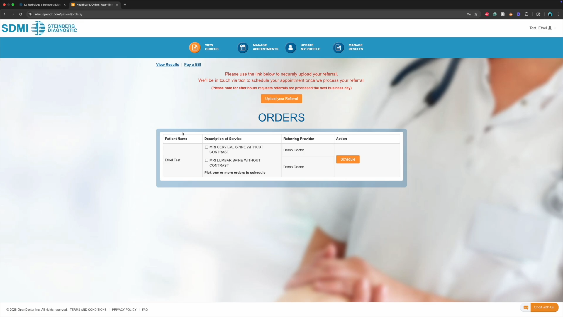 Dashboard mockup
