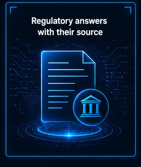 Regulatory answers with their source