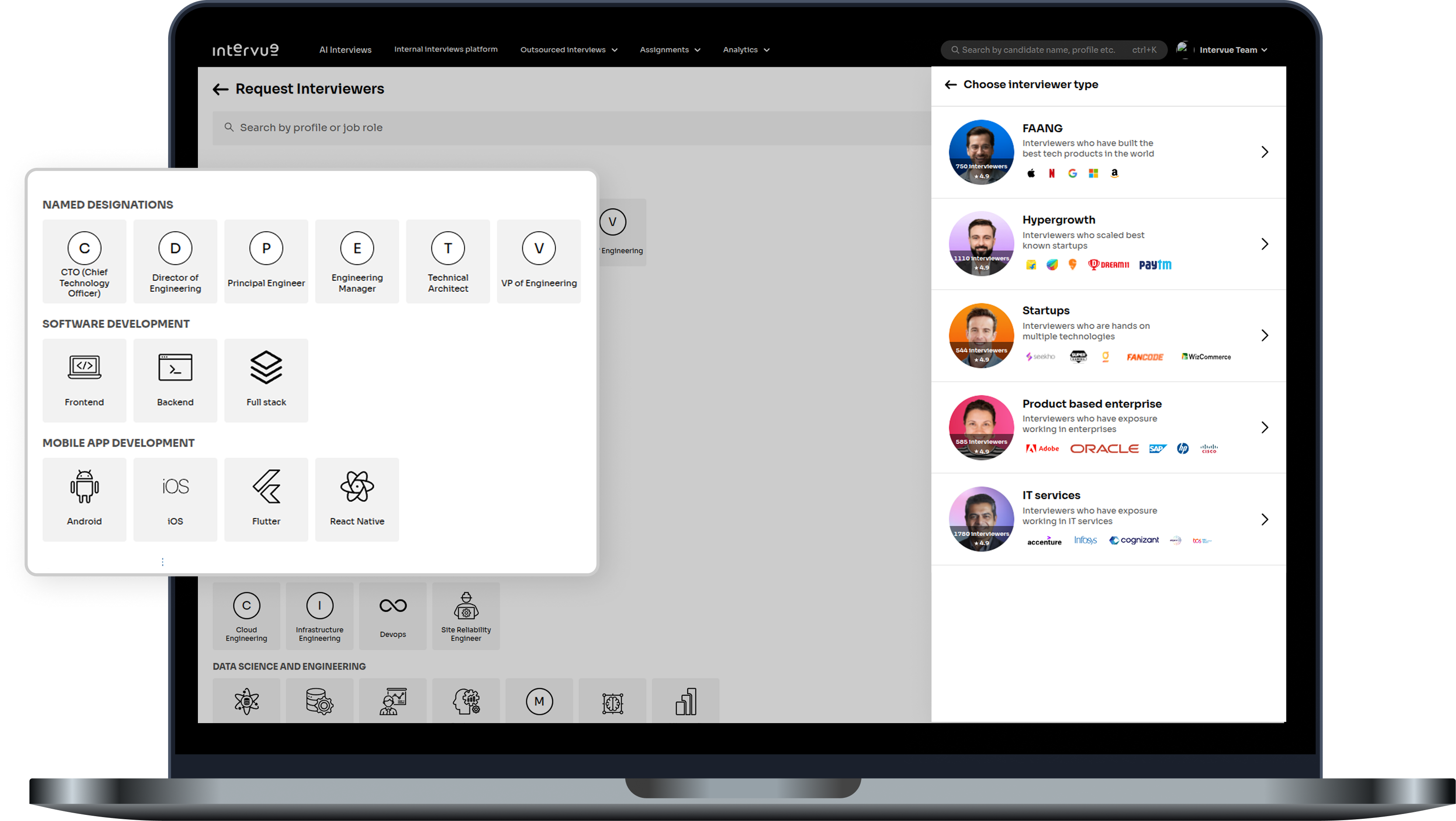 Intervue Connect Dashboard