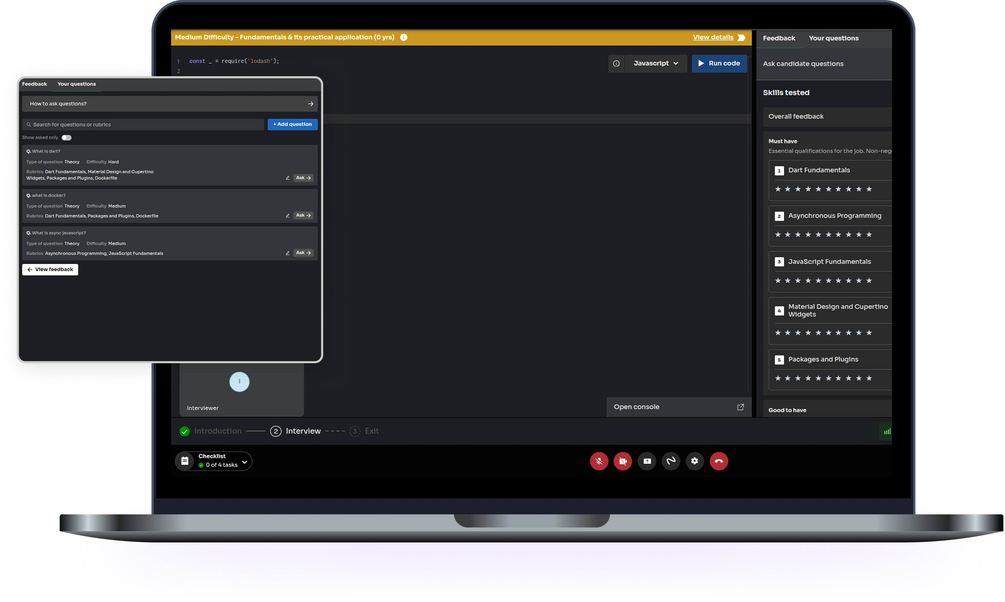 Intervue Connect Dashboard
