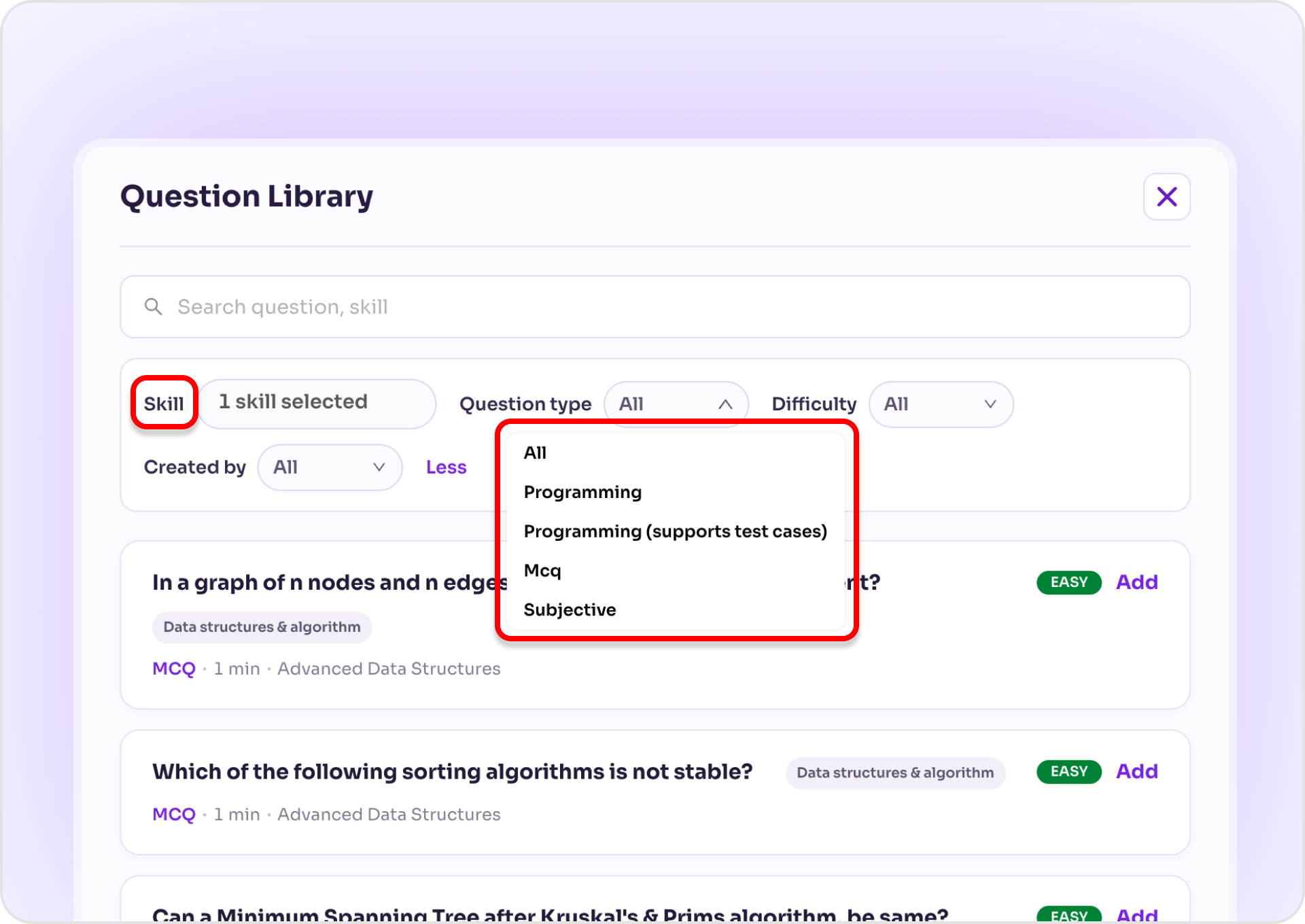 Intervue Technical Assessment Step 2: Build around the skills you're testing