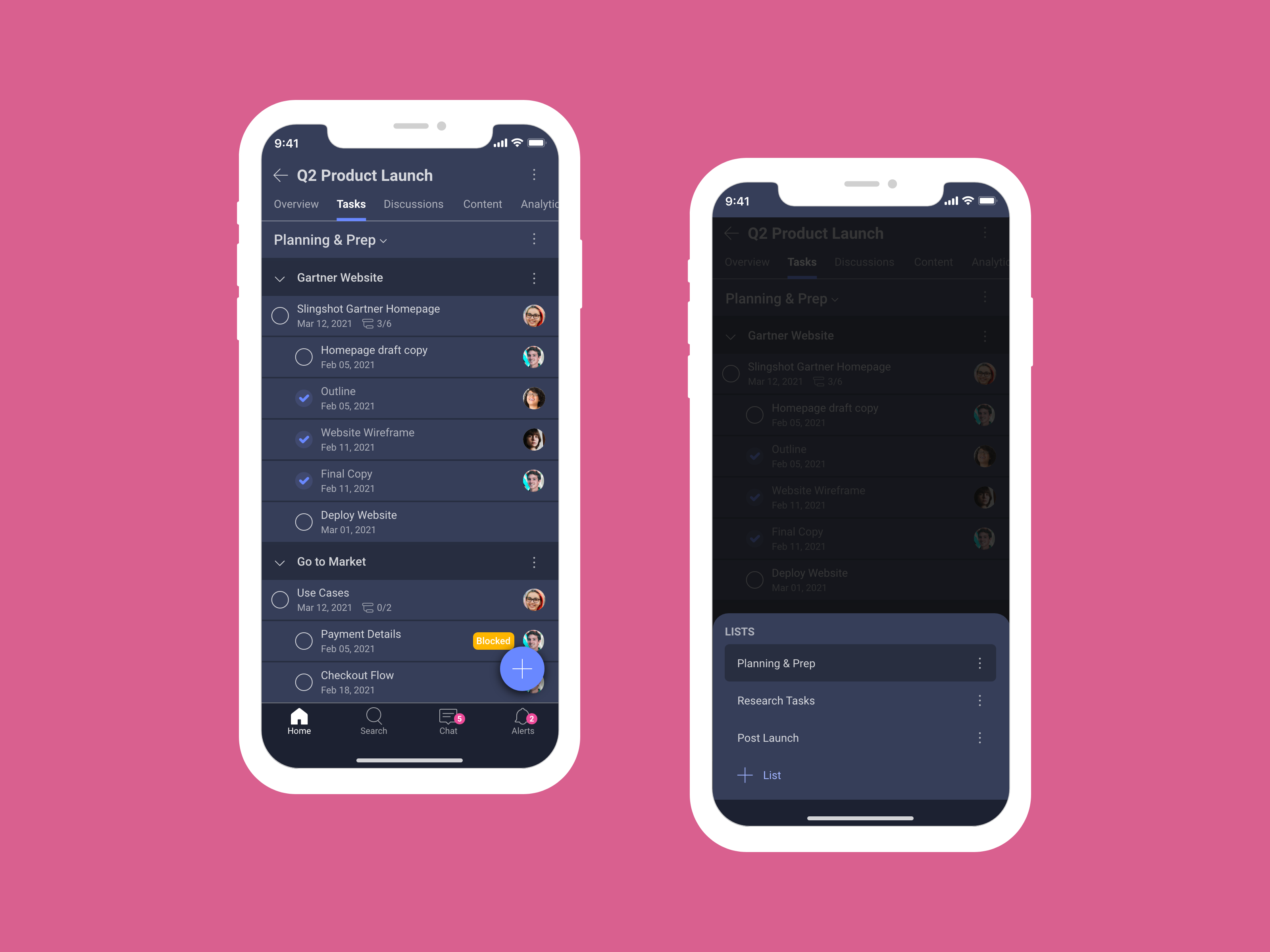 Task List Mobile Design