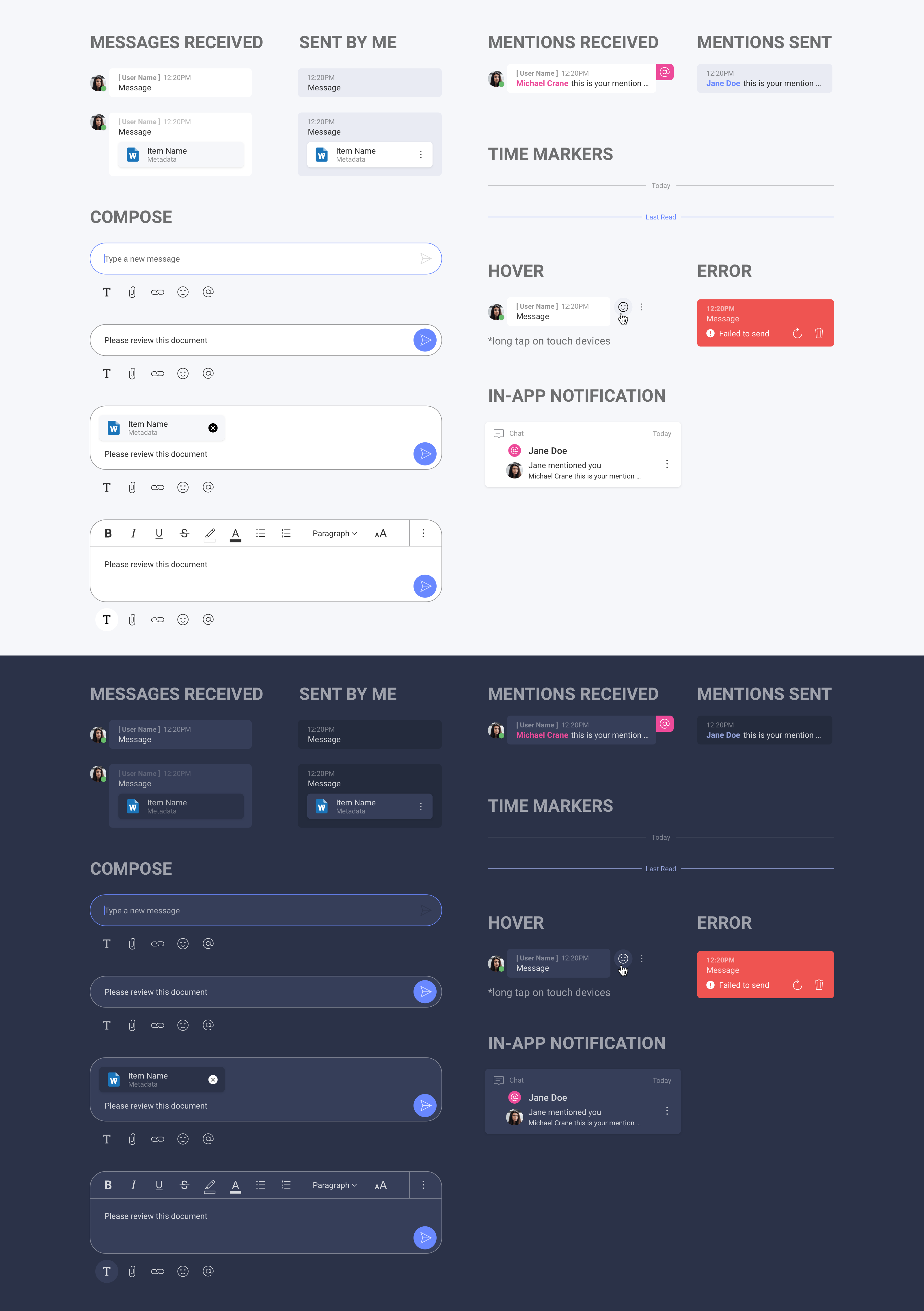 Messaging Components