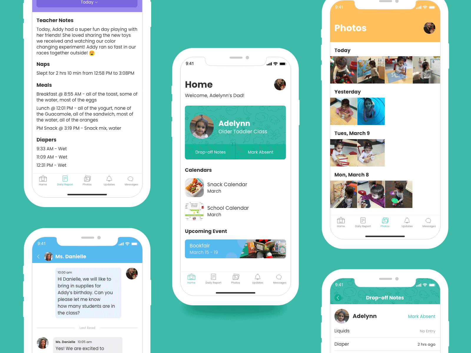 Daycare app redesign case study