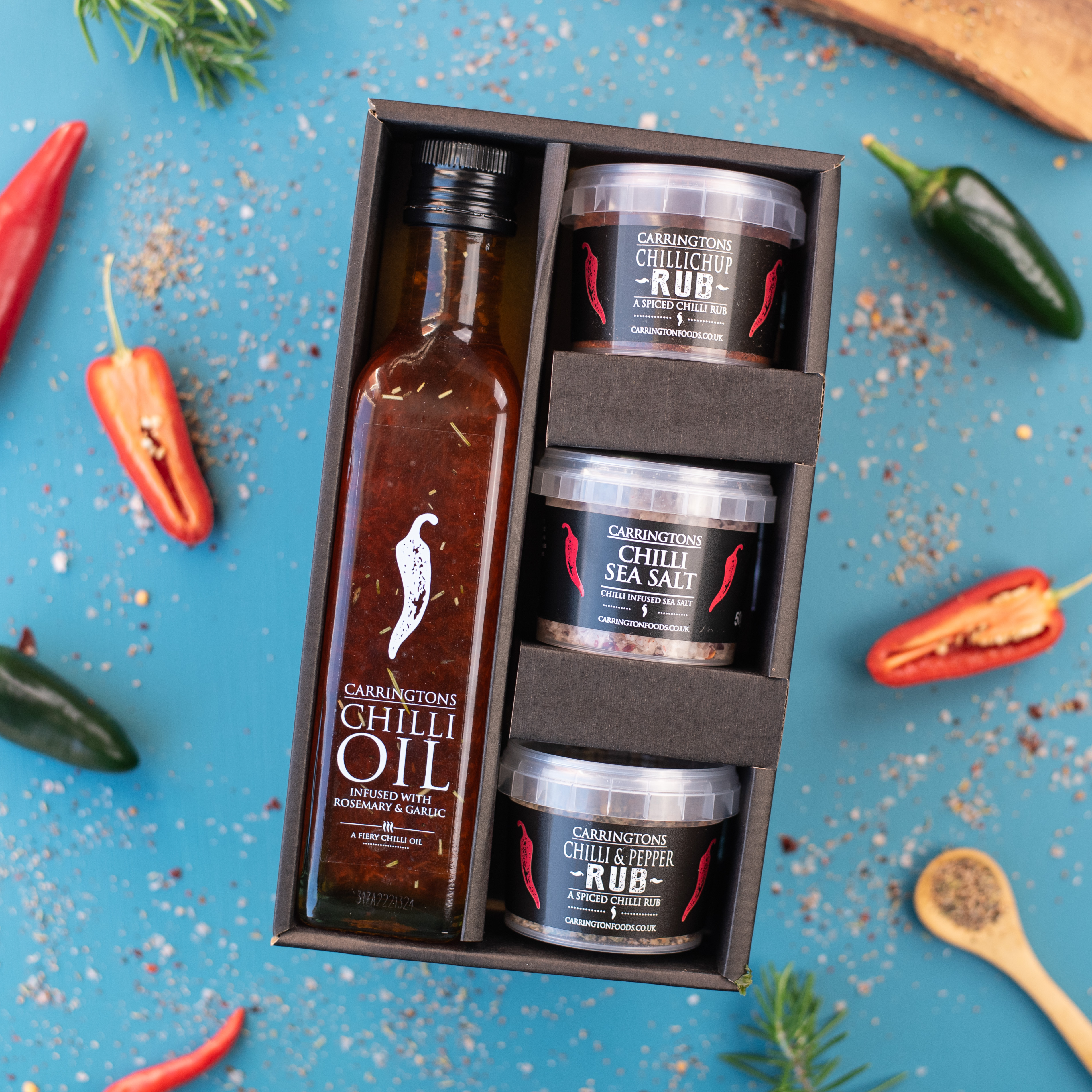 ULTIMATE CHILLI OIL AND SEASONING GIFT HAMPER BOX