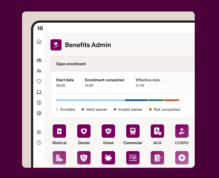 Rippling benefits admin dashboard
