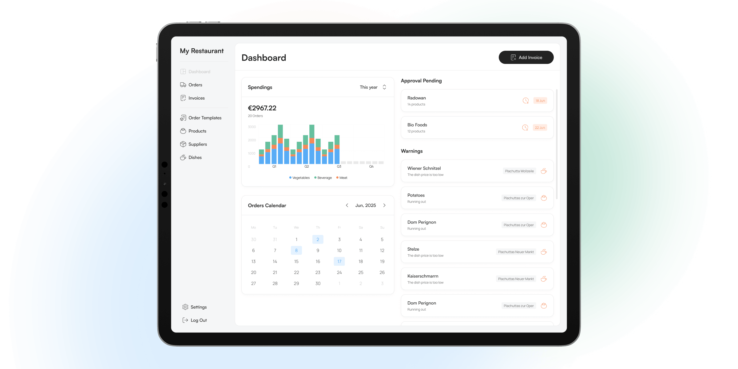 Spensa app design