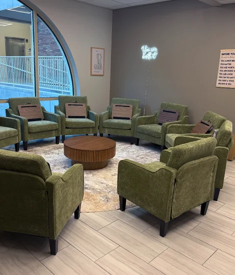 Inside the IOP room at the Better Balance Psychiatry St. George clinic