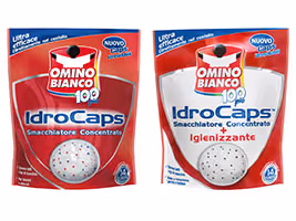 Omino Bianco Idrocaps Smacchiatore Concentrato + Smacchiatore Concentrato Igienizzante