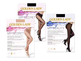 Golden Lady MySecret 20 e 40 collant e MyBeauty 50 collant senza cuciture