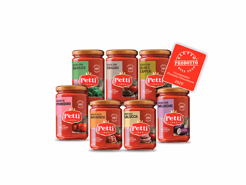 Petti Linea Sughi 100% Pomodoro Toscano e Senza Zuccheri Aggiunti