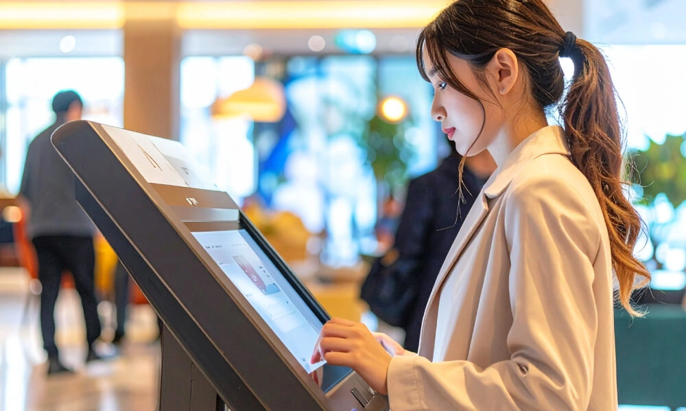 self service kiosks in hospitality