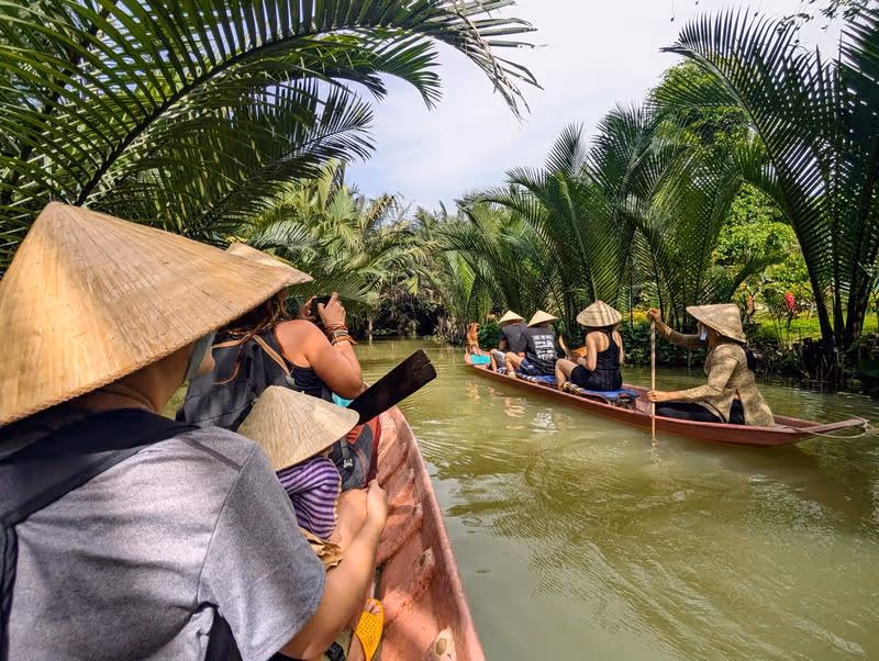 Balade en barque dans le delta du Mékong au Vietnam