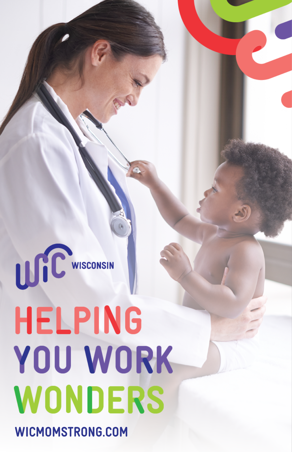 Image of a doctor with a toddler