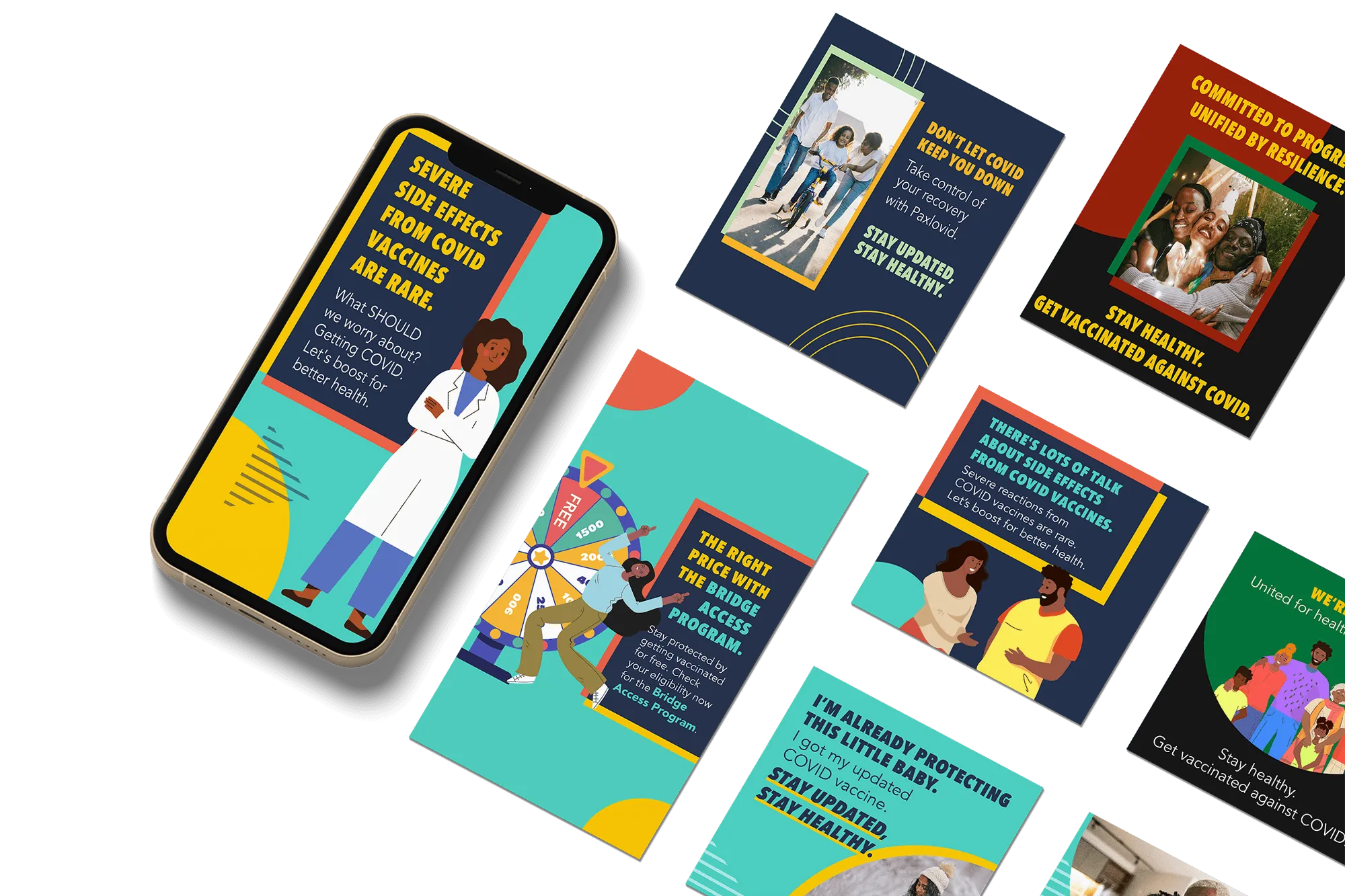 Images of CDCF social media assets