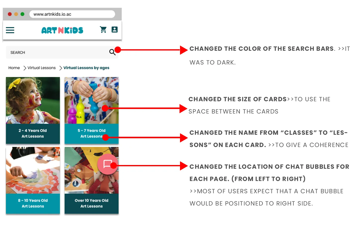 Revised Website Design