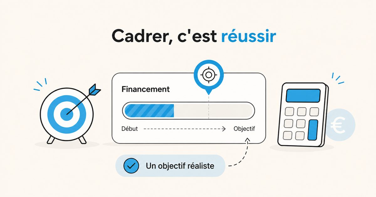 Illustration pour définir le bon objectif financier d'une campagne de crowdfunding