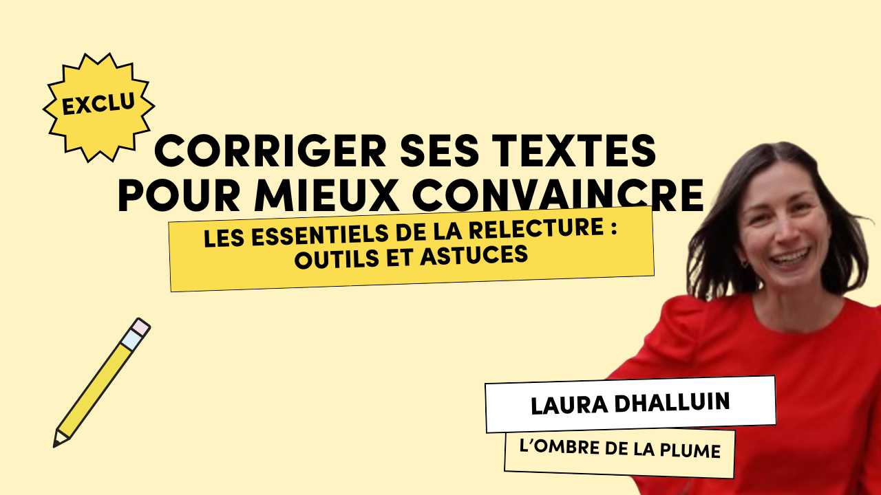Visuel du webinaire Ulule Connect sur la relecture et la correction des textes de projet