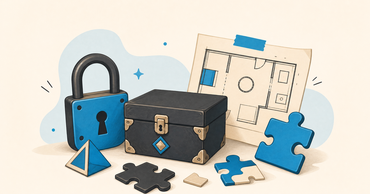 Illustration d’un budget d’escape game avec décor immersif, énigmes, mécanismes, aménagement du local et postes de financement